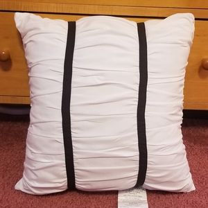 NWOT White Ruched Pillow